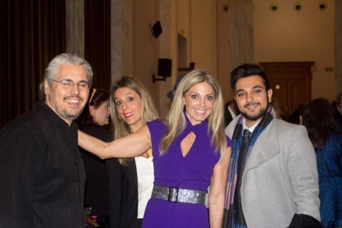 Apollon Papas with colleagues at an awards evening